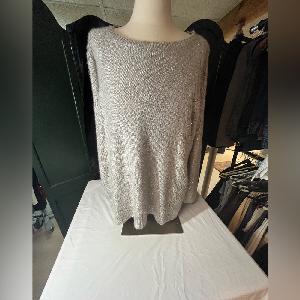 NYDJ Sparkling Gray Women's Sweater